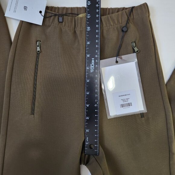 Wardrobe.NYC NWT Side Zip Legging Womens XS Military Green Pull On Stretch $400 - Picture 10 of 12
